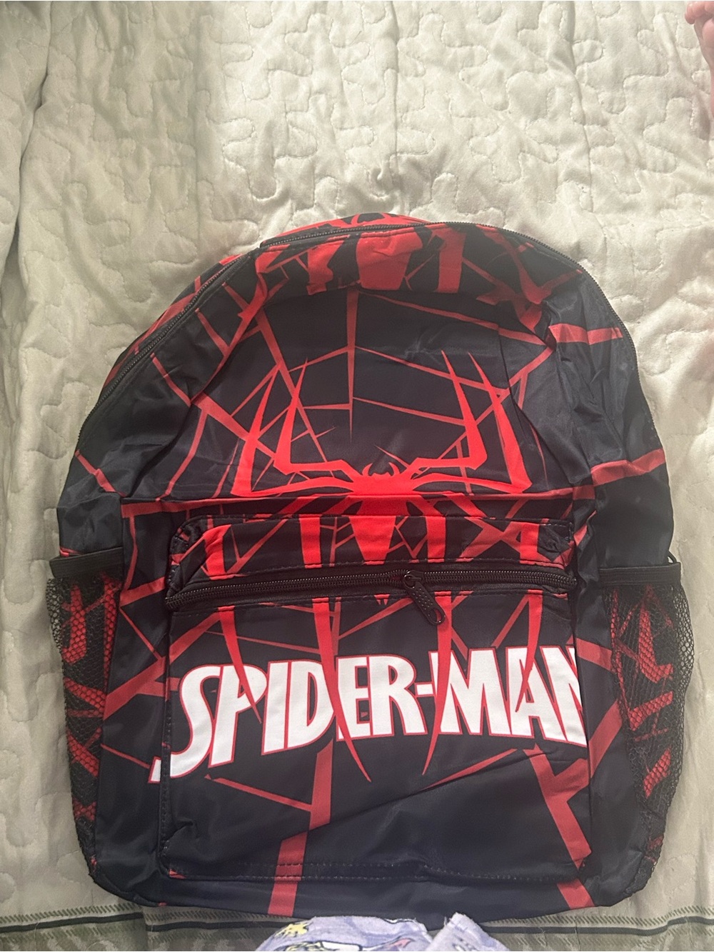 Spiderman Black and Red Kids Backpack